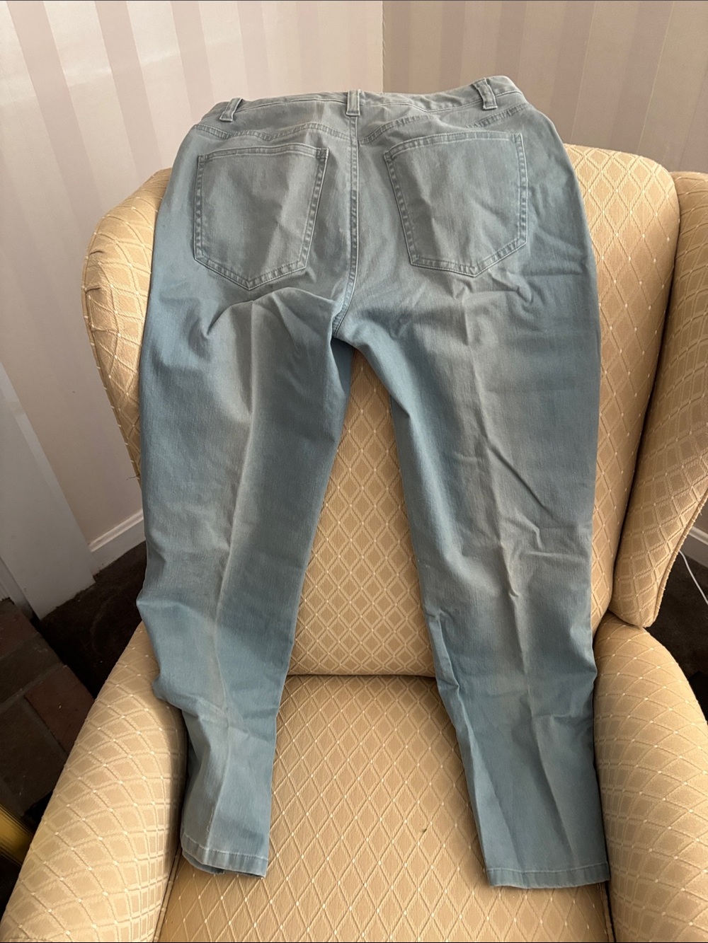 Talbots Petites Stretch Pants — Light Gray
